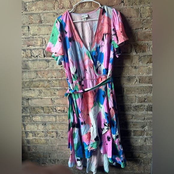 Ava & Viv Pink Blue  Sundress - Picture 1 of 11